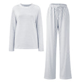 2-Piece Casual Striped Pyjama Set, CC062127