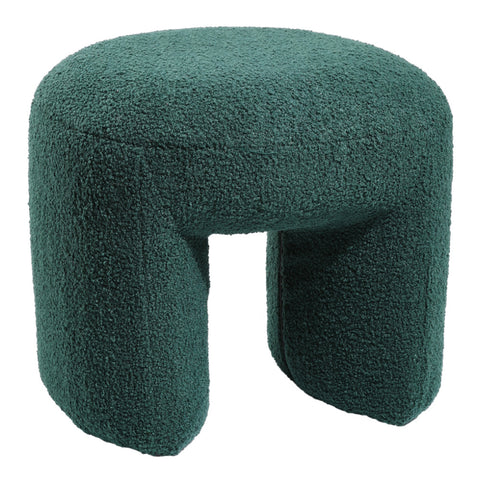 Livingandhome Modern Teddy Bear Fur Upholstered Ottoman, ZH1368