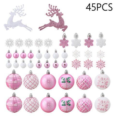 45-Piece Christmas Ornaments for Christmas Tree Decorations, IF320005