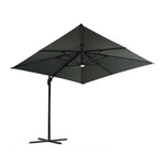 Garden Sanctuary Square Cantilever Parasol with Solar-Powered LED Lights, LG1269