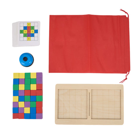 Wooden Kids Interactive Battle Building Blocks Set Montessori Toys, TE090039