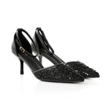 Elegant Pointed-Toe Heels with Adjustable Ankle Strap, CS300747