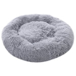 Livingandhome Calming Round Donut Plush Dog Cuddler Bed, SW0598