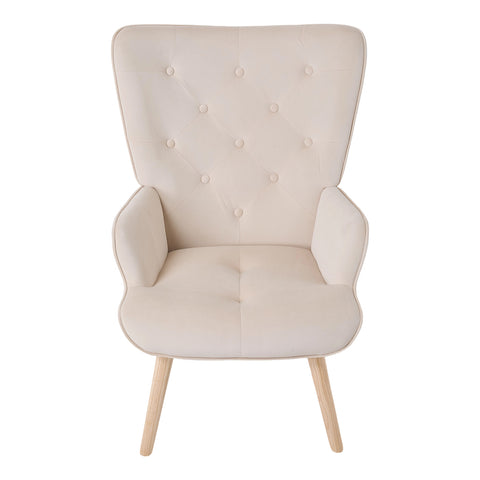 Flannel Upholstered Tufted Lounge Chair, ZH1821 (Ver.2)