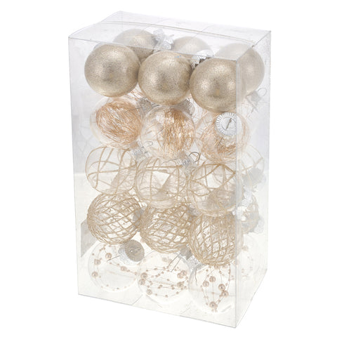 Set of 30 Christmas Baubles Christmas Tree Decoration Ornaments, IF540190 (Ver.2)