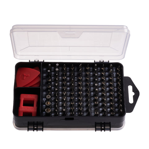 115-in-1 multifunktionales Schraubendreher-Set für Feinmechaniker in Rot, MH160088 (DE)