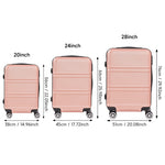 3Pcs Travel Suitcase Set with TSA lock, XB0009 (Ver.2)