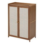 Bamboo Shoe Storage Cabinet with Doors, XY0460