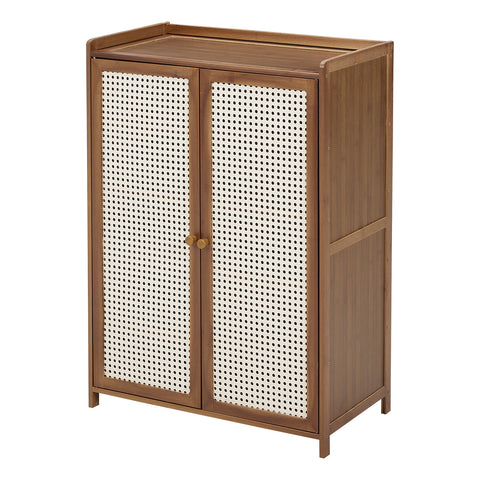 Bamboo Shoe Storage Cabinet with Doors, XY0460 (VER.2)