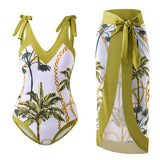 Tummy Control Swimsuit with Cover-Up Skirt, CC061620 (Ver.2)