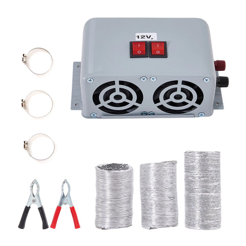 3-Hole DC 12V 800W Electric Car Heater Defogger Defroster Kit, UA130029