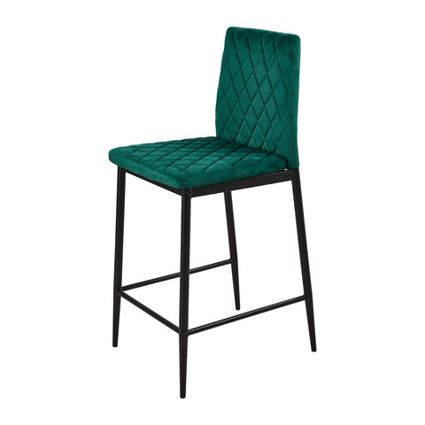 2PCS Velvet Upholstered Bar Stools, FD240013 (Ver.2)