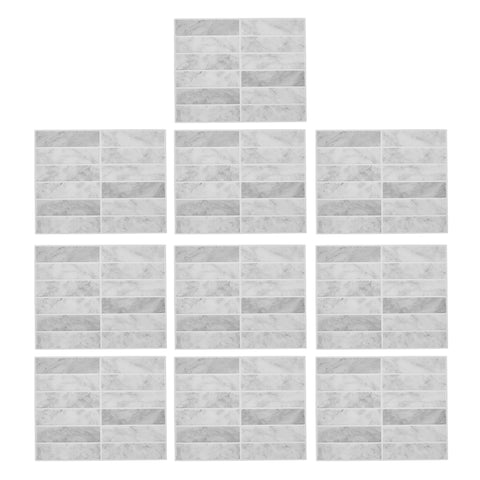 10Pcs Self-Adhesive Wall Tile Stickers, HF070024 (Ver.2)