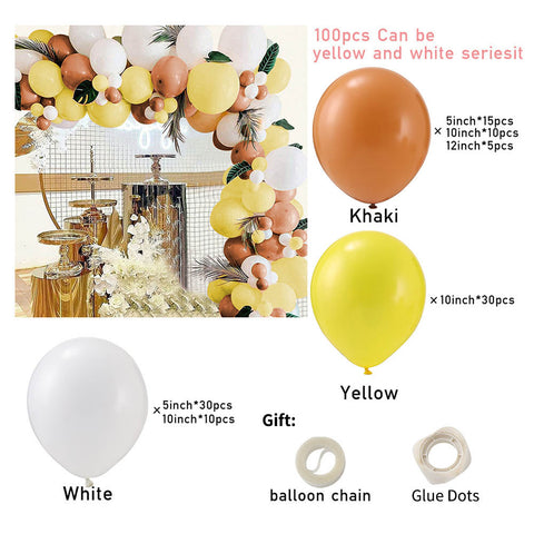 100pcs Balloon Set for Party Festival Backdrop Decoration, SC0661