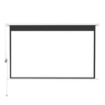 Livingandhome 16:9 Electric Motorized Projector Screen with Remote, 120" White, AI1297