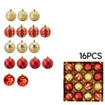 16-Piece Christmas Ornaments for Christmas Tree Decorations, IF320030