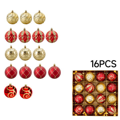 16-Piece Christmas Ornaments for Christmas Tree Decorations, IF320030