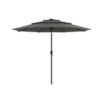 Garden Sanctuary Outdoor 3-Tier Umbrella with Solar Lights without Base, LG1265