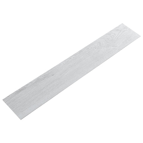 Livingandhome Selbstklebender PVC-Laminatboden in Holzoptik – Grau, 91,5x15,2 cm, 36 Stück [PVC-Bodenbelag Grau 91,5/15,2 cm 36-tlg. in naturgetreuer Holzstruktur], LG1404(DE)