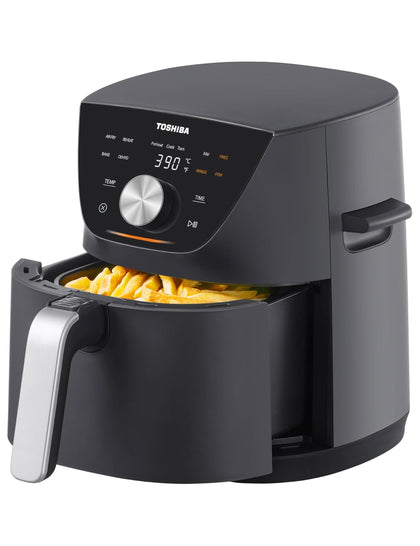 Toshiba 5.2L Air Fryer with Heat-Q Technology, Quick and Easy Meals, 8 Preset Menus, AJ0809