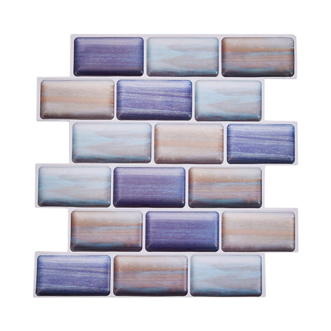 10Pcs Self-Adhesive Wall Tile Stickers, HF070042 (Ver.2)