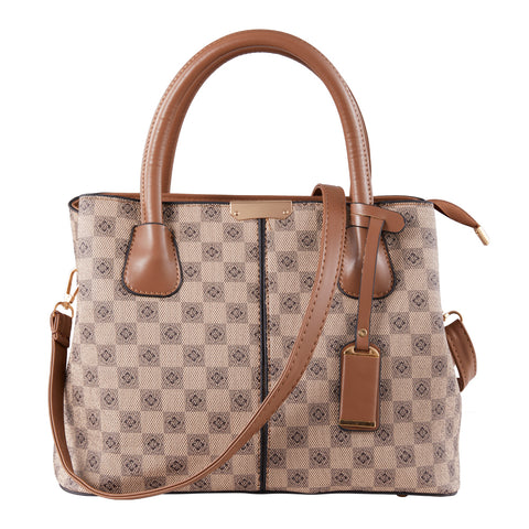 Vintage Casual PU Leather Tote Handbag, JW0015 (Ver.2)