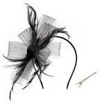 Black Vintage Fashion Fascinator, DQ0016