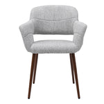 Livingandhome Set of 2 Linen Dinning Chair with Metal Legs, ZH1463