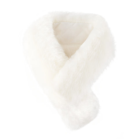 Faux Fur Cross-Over Scarf, CA290159 (Ver.2)