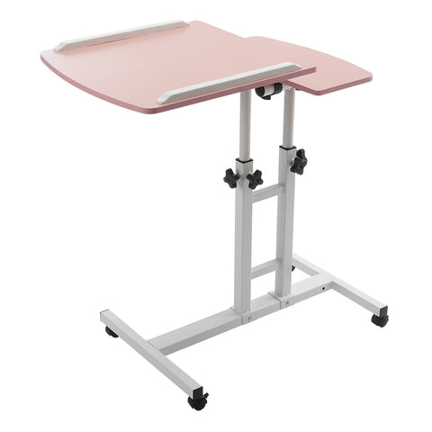 Height Adjustable Mobile Table Overbed Desk with Wheels, SC1745