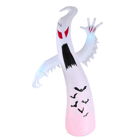 8ft Halloween Inflatable Spooky Ghost Decorations with Build-in LED Lights, IF540025