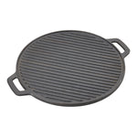 Pre-Seasoned Double-sided Round Cast Iron Grill Pan, GK190052 (Ver.2)