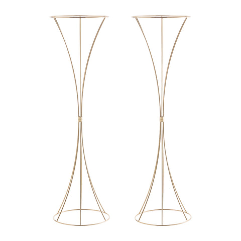 2PCS Gold Metal Wedding Flower Stands, SP3039