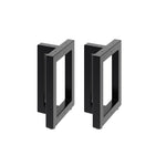 2Pcs Anti-slip Black Iron Table Legs, PM1530