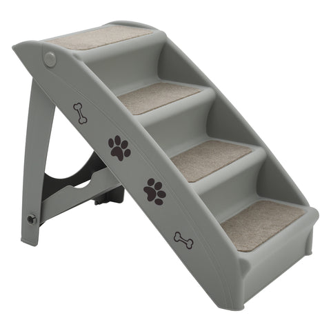 4-step Plastic Foldable Pet Stair Indoor Climbing Ladder, WM0238