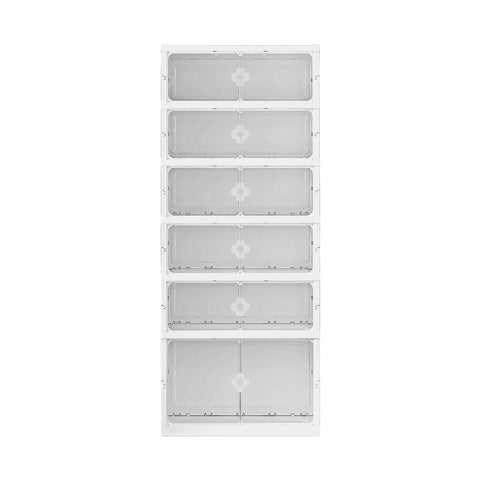 6-Tier Foldable Storage Rack Shoes Organizer with Doors, SW1000 (Ver.2)