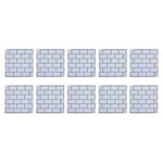 10 PCS Peel and Stick Wall Tile Stickers, SW1109 (Ver.2)