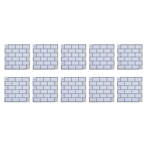 10 PCS Peel and Stick Wall Tile Stickers, SW1109