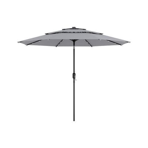 Garden Sanctuary Outdoo 3-Tier Umbrella with Solar Lights without Base, LG1264