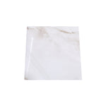 Livingandhome 10pcs Peel and Stick White Marble Wall Sticker, SW1067