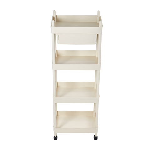 4-Tier Rolling Cart with Drawer, WM0790