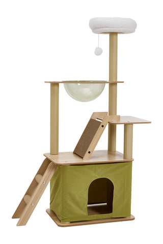 Luxurious Cat Tower Set with Scratching Board, FI1184