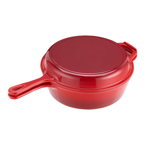 2 in 1 Cast Iron Combo Cooker, GK190048
