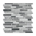 10Pcs Self-Adhesive Wall Tile Stickers with Marble Effect, HF070421