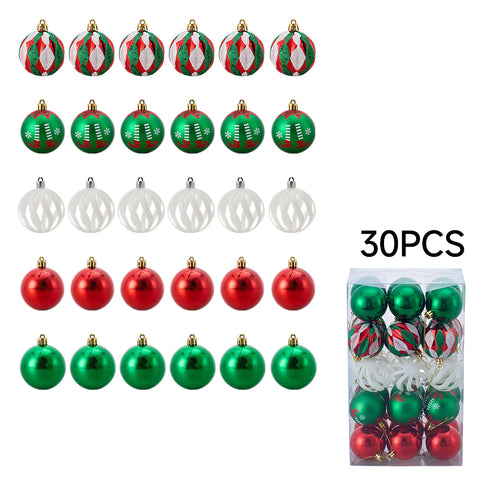 30-Piece Christmas Ornaments for Christmas Tree Decorations, IF320025 (Ver.2)