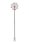 Solar-Pwered Metal Wind Spinnner Garden Decor, WF0267