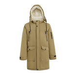 Winter Mid-Length Padded Coat Jacket with Hood, CC290482