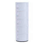 Livingandhome Round Multi-tiered Drawer Storage Unit Organizer, ZH1274
