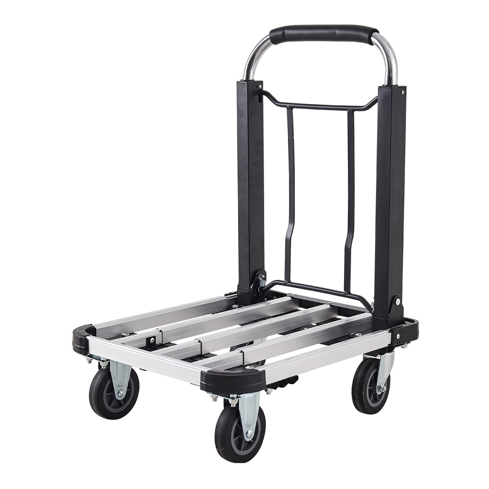 Aluminum Portable Platform Trolley with Extendable Base and Adjustable ...