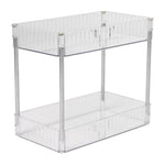 Lifeideas Two-Tier Clear Plastic Household Storage Rack, SW0785